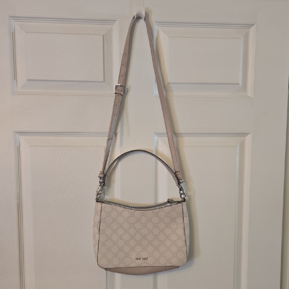 Nine West Pale Pink Patterned Shoulder Bag/Purse